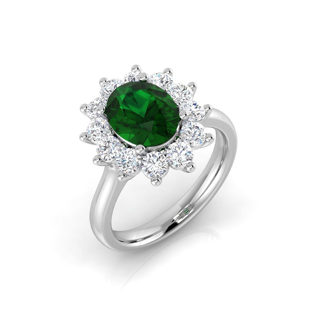 Bailey Emerald Prong Set 