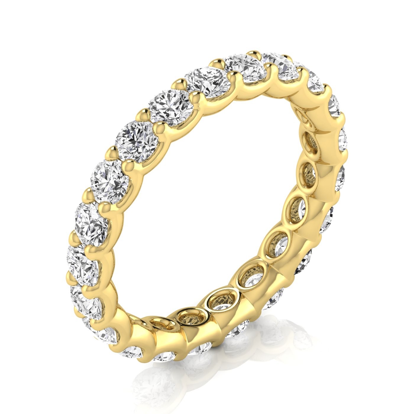 Rilancya Natural Shared prong set  Diamond Ring