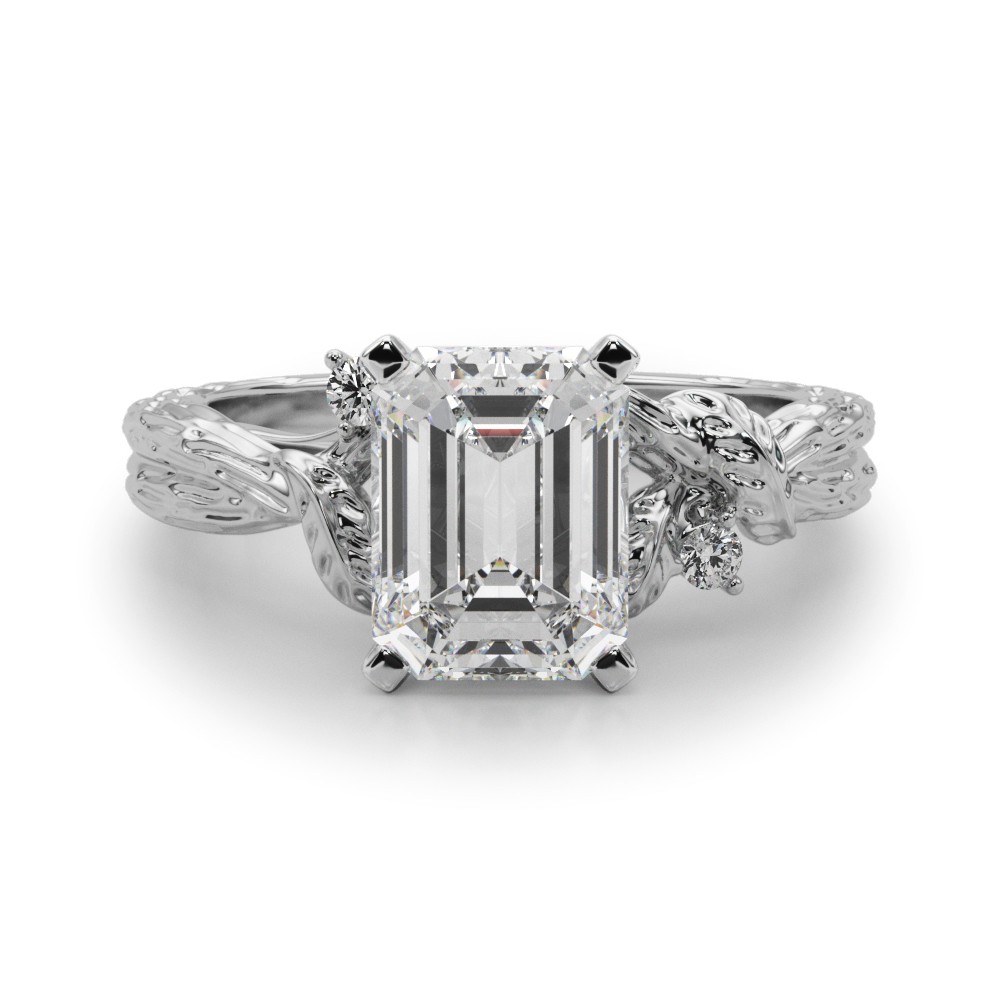 Niroslin Lab-Created 4 Prong Set  Diamond Ring