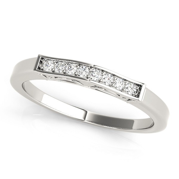 Channel-Set 0.06 Carat Natural  Diamond Ring