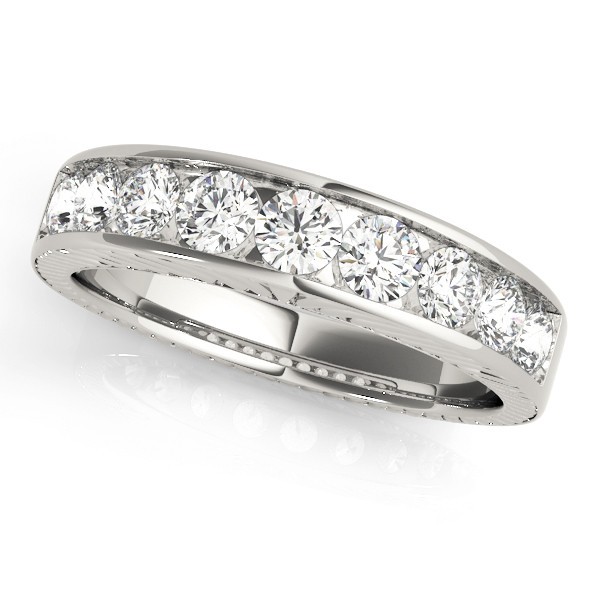 Channel-Set 0.87 Carat Natural  Diamond Ring