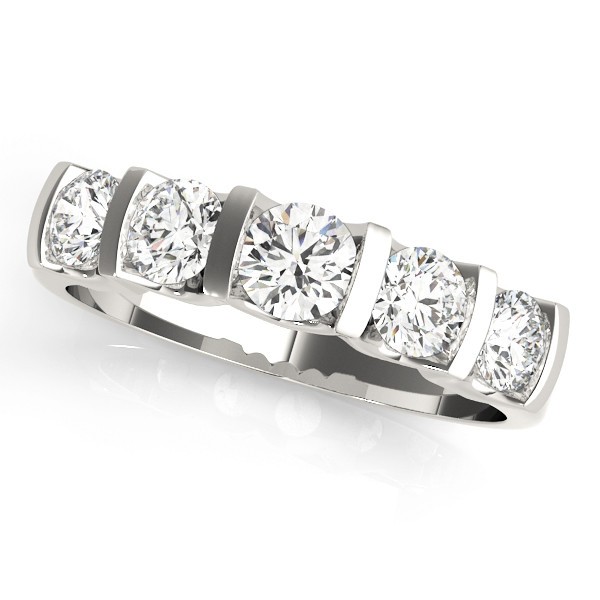 Natural Bar-Set  Diamond Ring