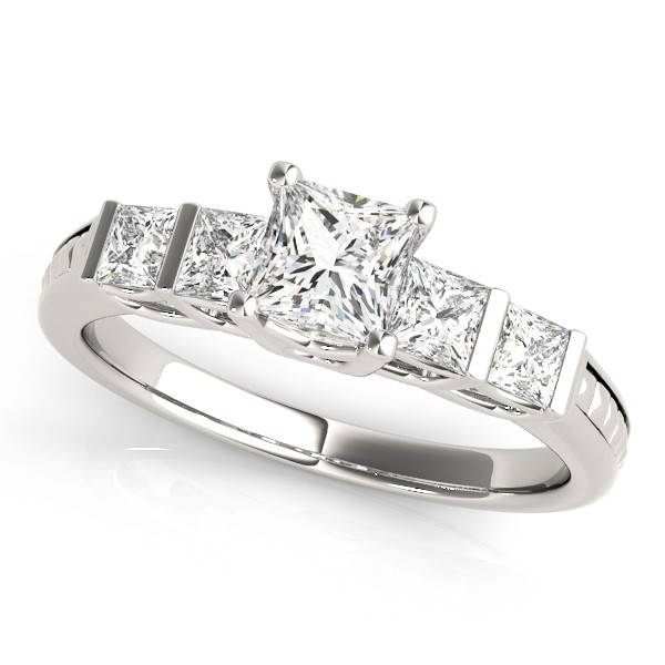 Allora Natural Bar And Prong Set  Diamond Ring