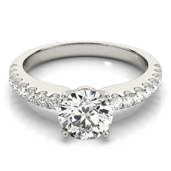 4 Prong Natural Diamond  Engagement Ring