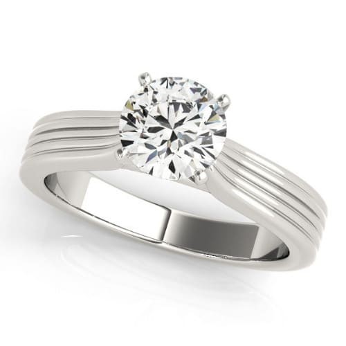 4 Prong Natural  Diamond Ring