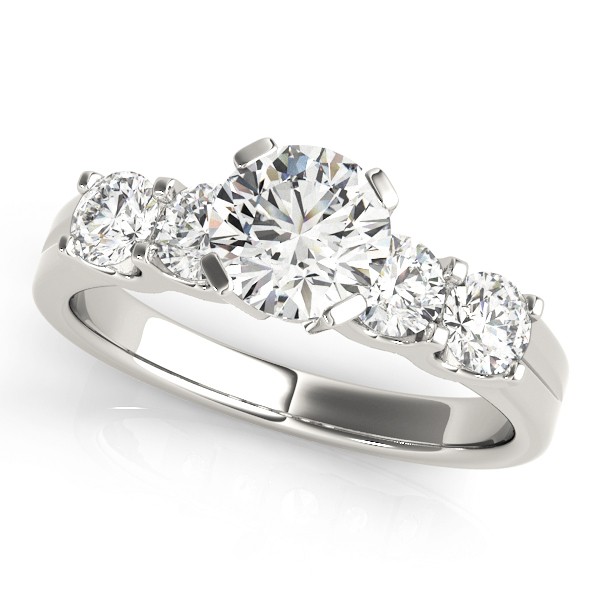 4 Prong Natural Diamond  Engagement Ring