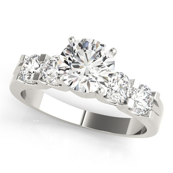 4 Prong Natural Diamond  Engagement Ring