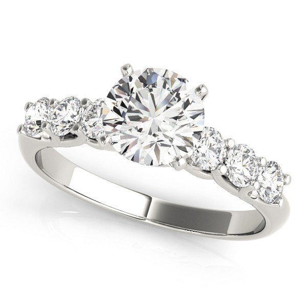 4 Prong Natural Diamond  Engagement Ring
