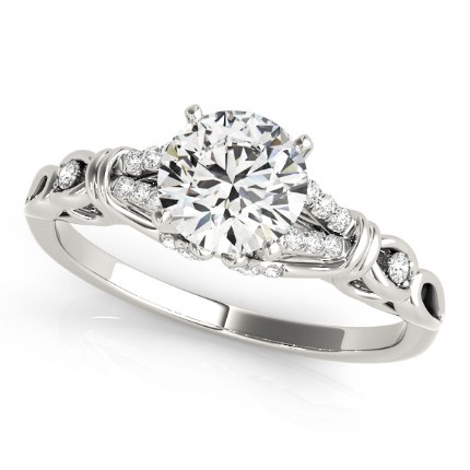 4 Prong Natural  Diamond Ring