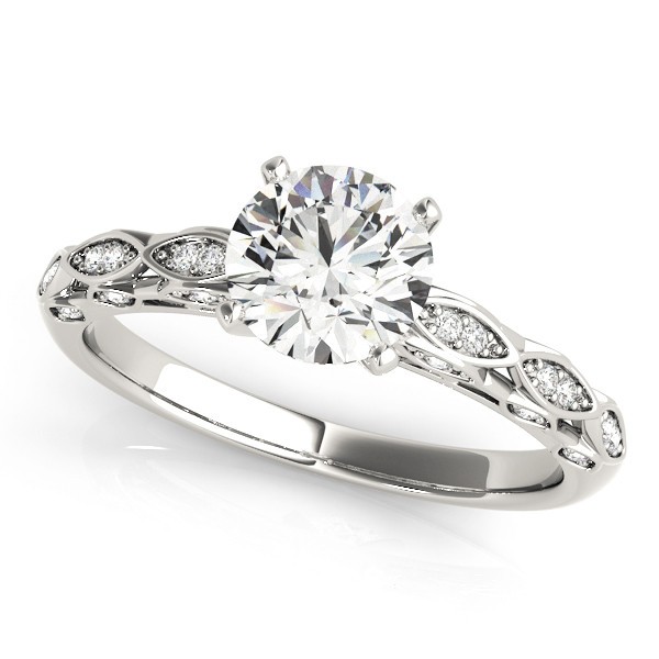 4 Prong Natural  Diamond Ring