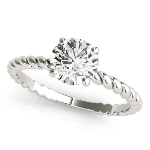 4 Prong Natural  Diamond Ring