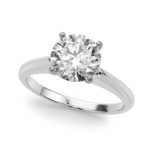 4 Prong Natural  Diamond Ring