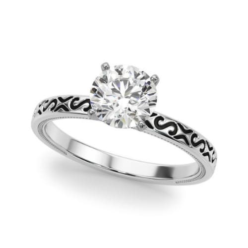 4 Prong Natural  Diamond Ring