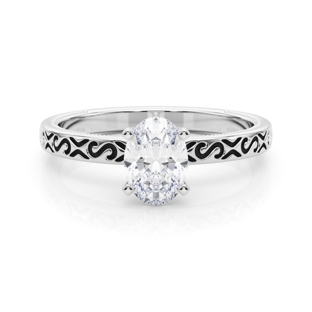 Onna Lab-Created 4 Prong  Diamond Ring