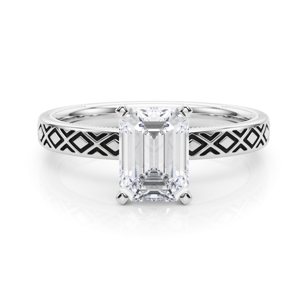 Olenna Lab-Created 4 Prong  Diamond Ring