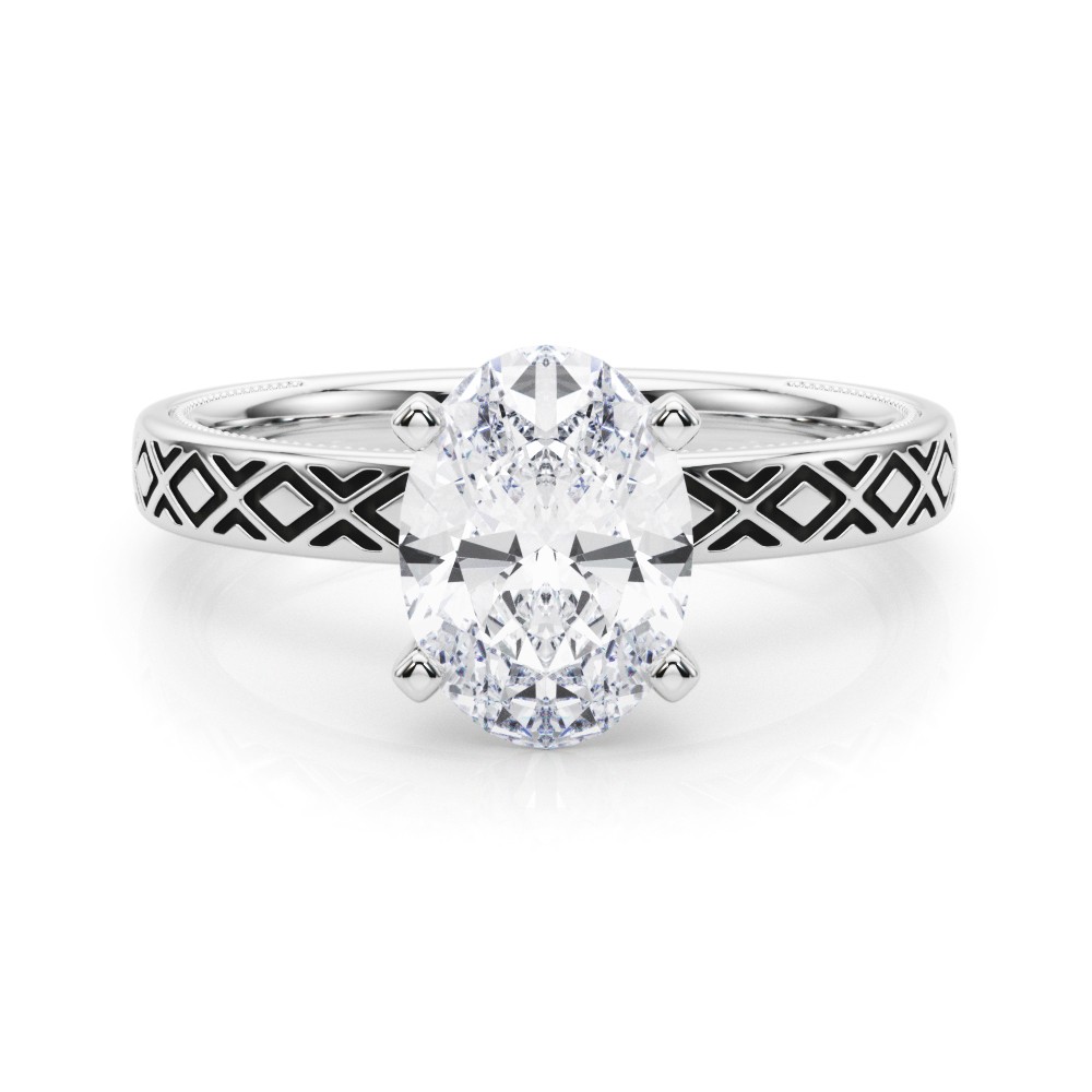 Olenna Lab-Created 4 Prong  Diamond Ring