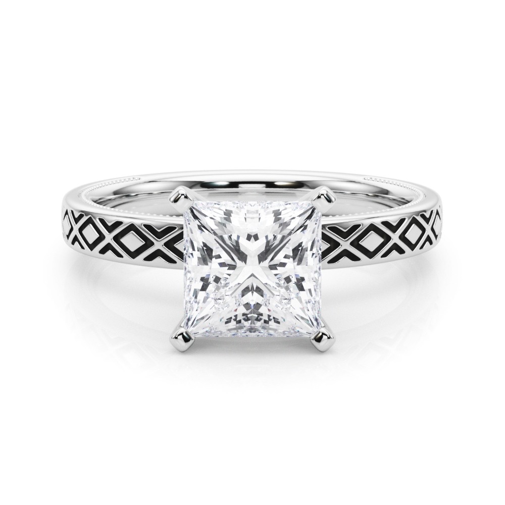 Olenna Natural 4 Prong  Diamond Ring