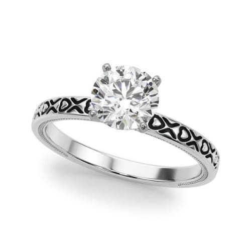 4 Prong Natural  Diamond Ring