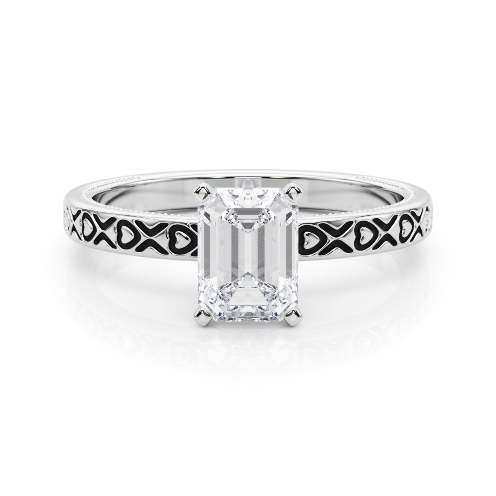 Ostara Lab-Created 4 Prong  Diamond Ring