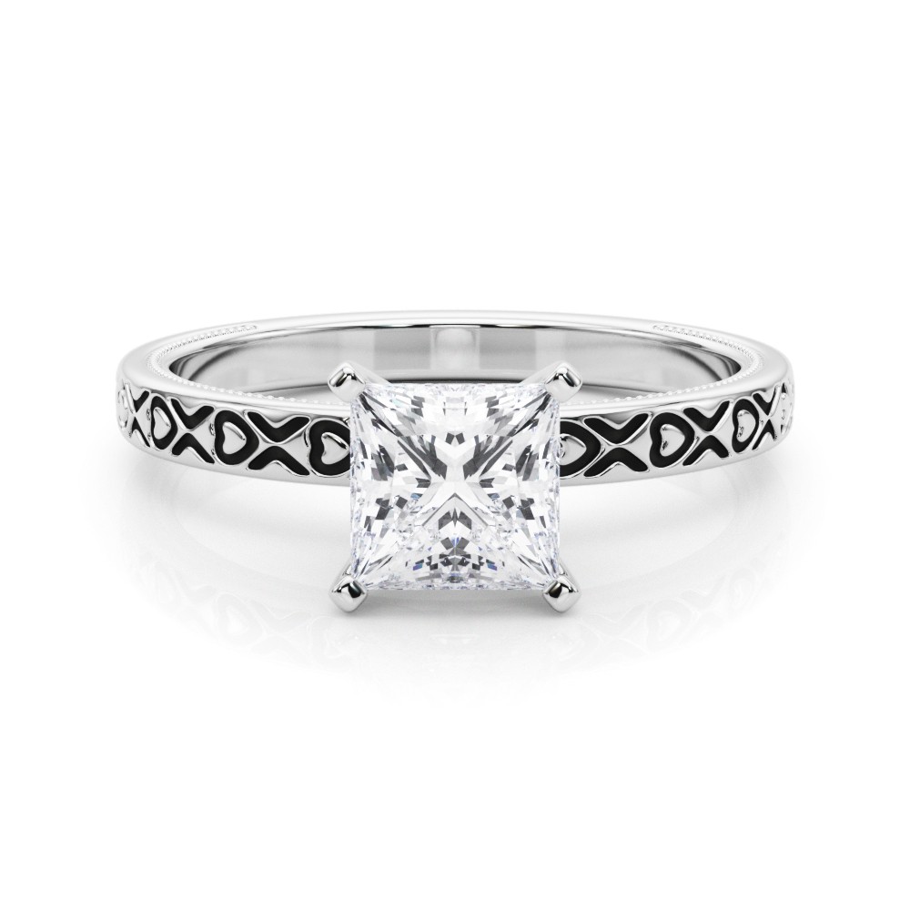 Ostara Lab-Created 4 Prong  Diamond Ring