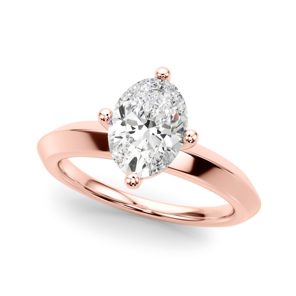 4 Prong Natural Diamond  Engagement Ring