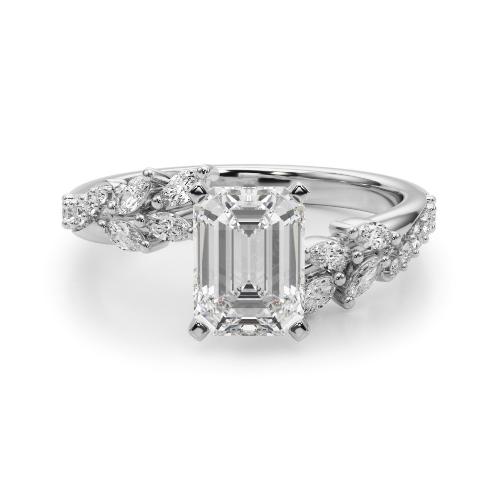 Lijita Natural 4 Prong Set  Diamond Ring