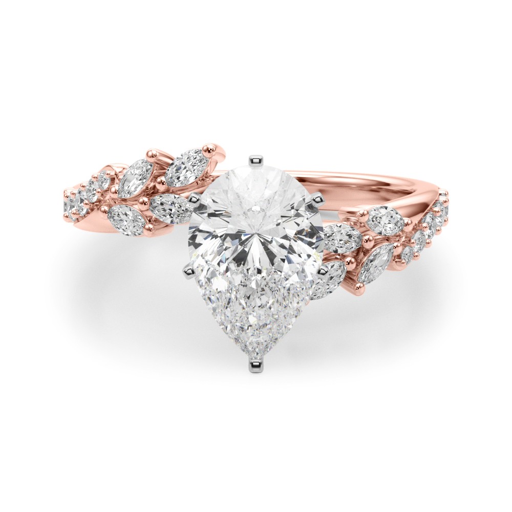 Lijita Natural 6 Prong Set  Diamond Ring
