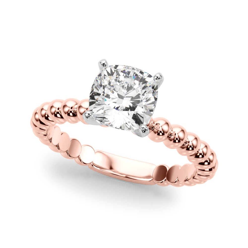 Olia Lab-Created 4 Prong  Diamond Ring