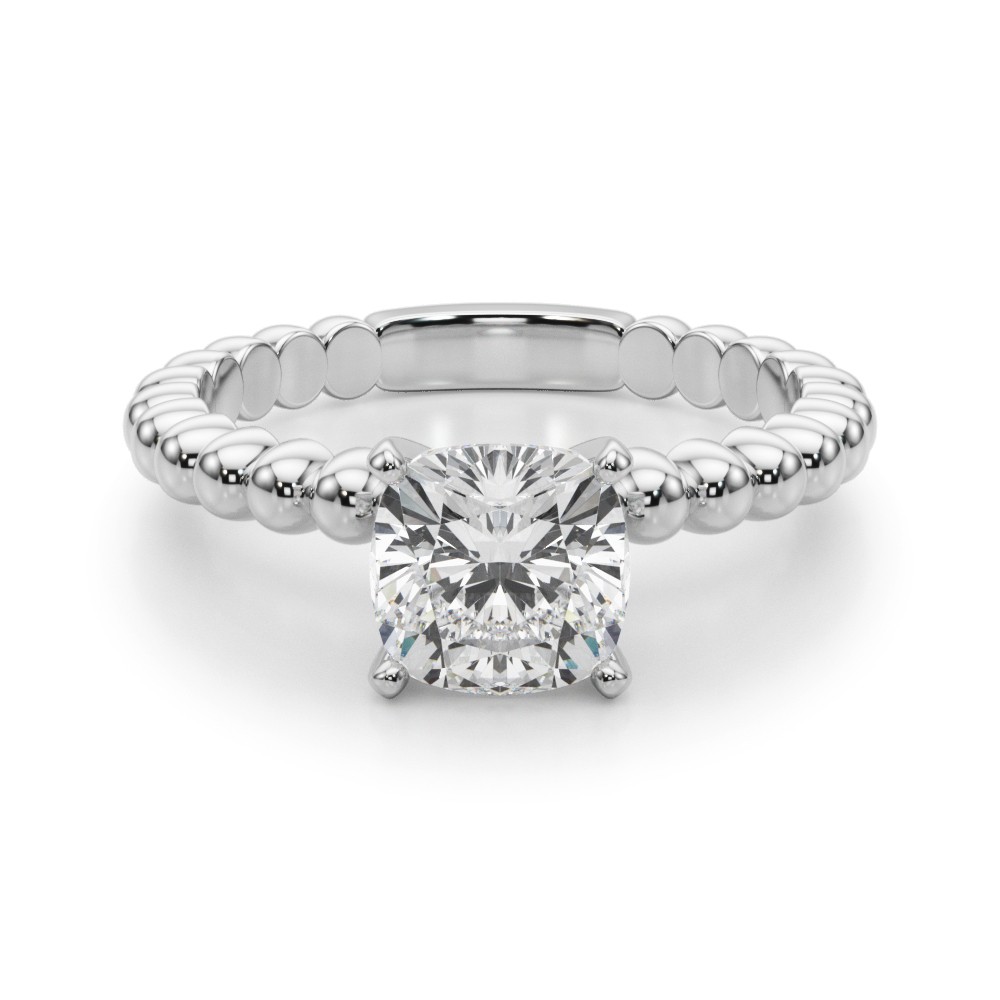 Olia Lab-Created 4 Prong  Diamond Ring