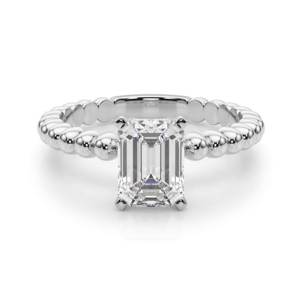 Olia Lab-Created 4 Prong  Diamond Ring