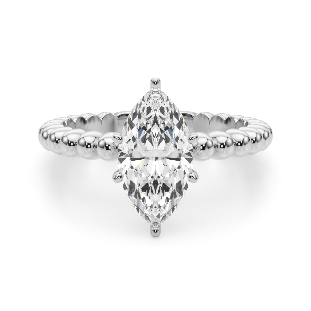 Olia Lab-Created 6 Prong  Diamond Ring