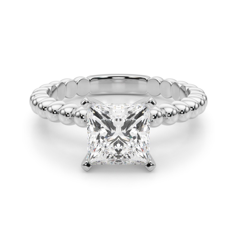 Olia Lab-Created 4 Prong  Diamond Ring