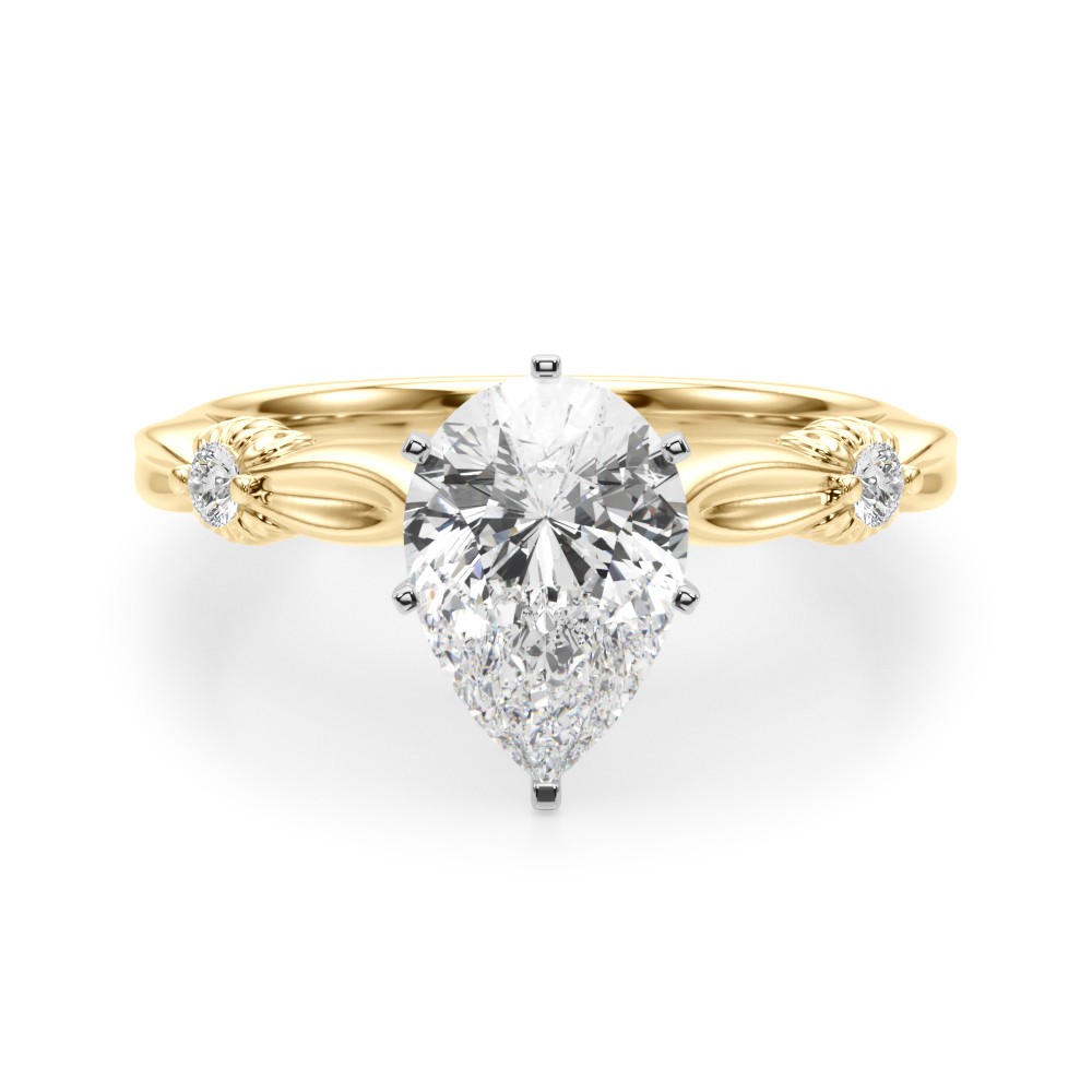 Lab-Created 6 Prong  Diamond Ring