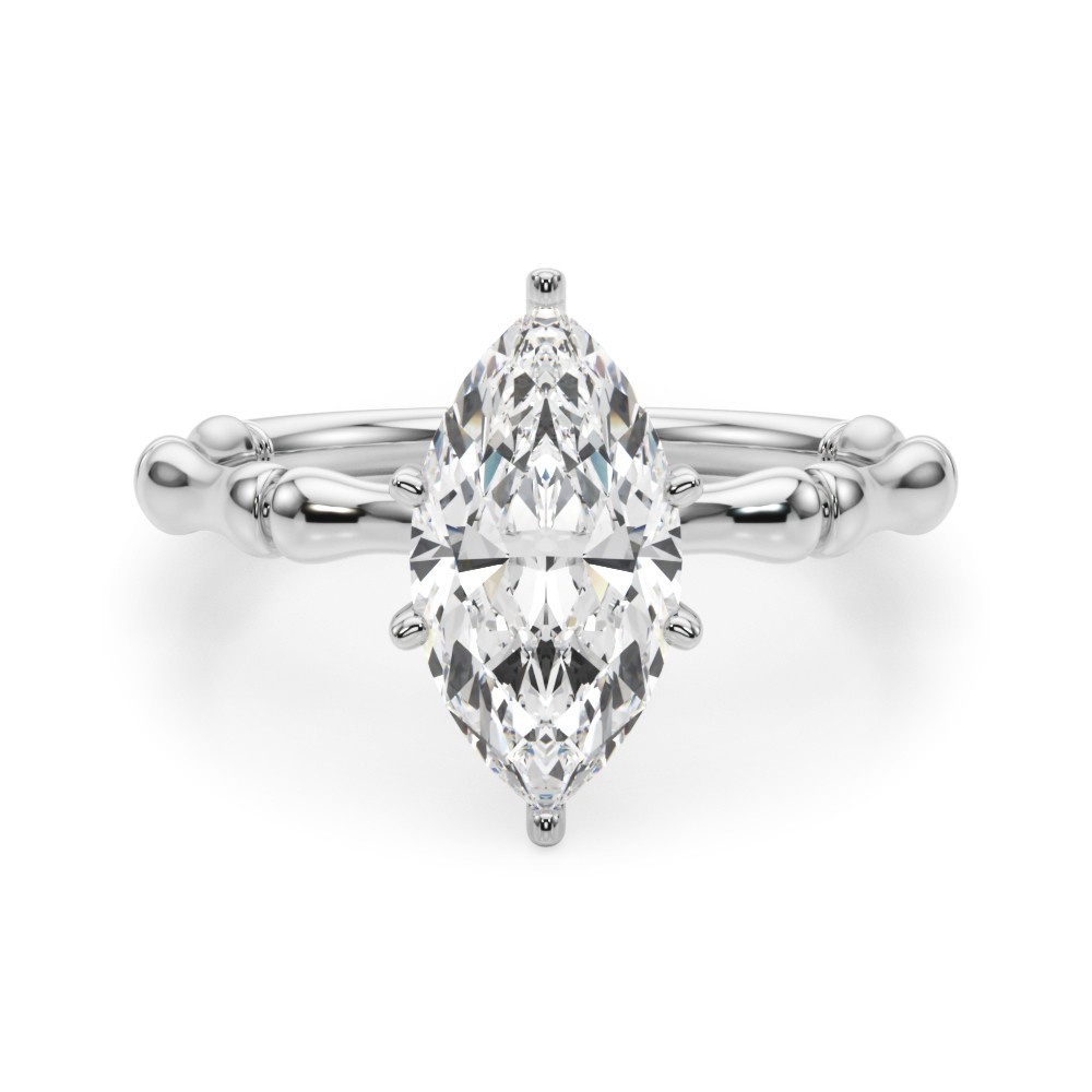 Oakleyl Lab-Created 6 Prong  Diamond Ring