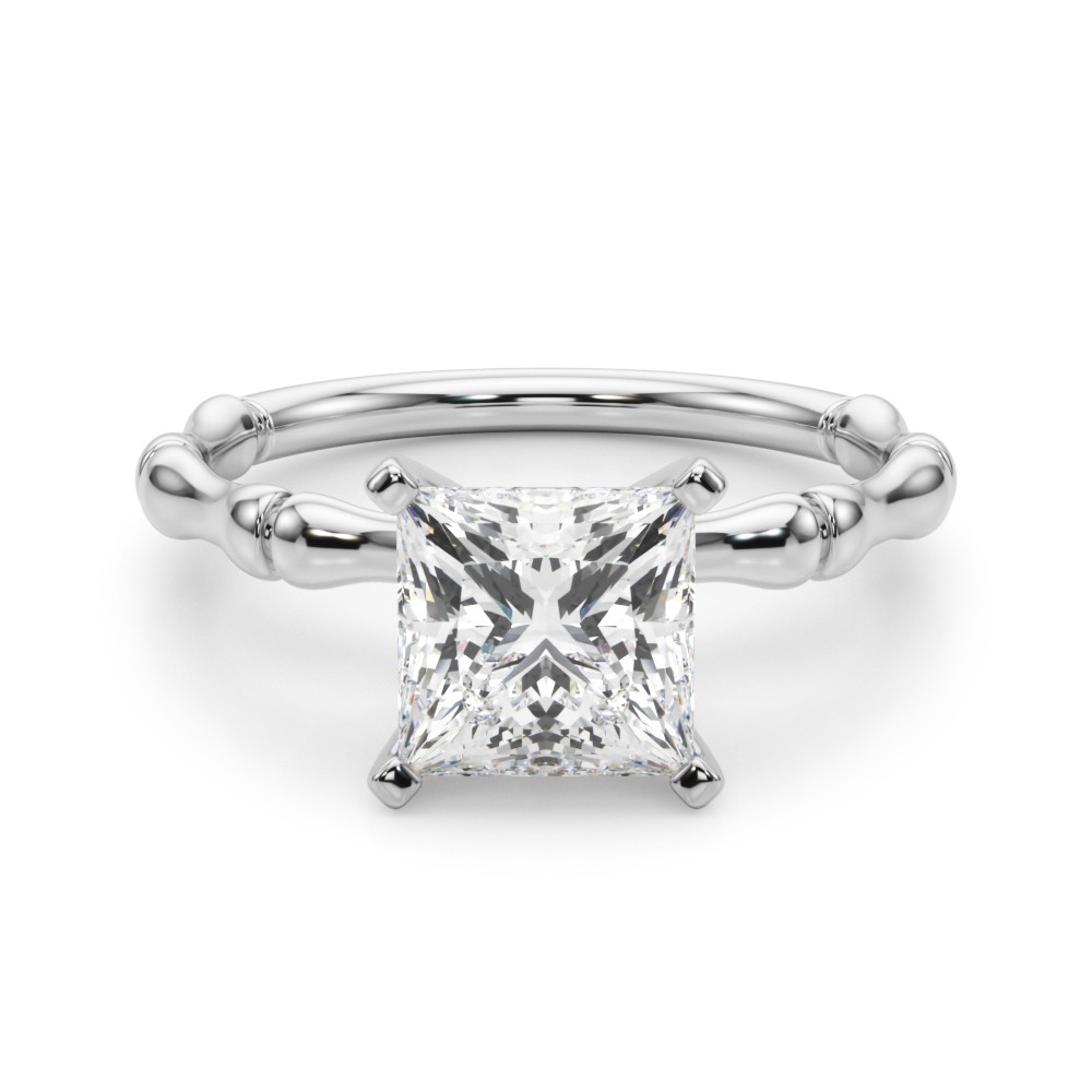 Oakleyl Lab-Created 4 Prong  Diamond Ring