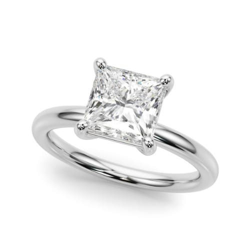 4 Prong Natural Diamond  Engagement Ring