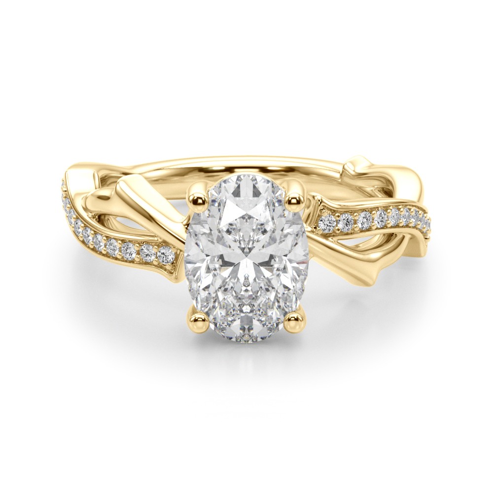 Anica Natural 4 Prong Set  Diamond Ring