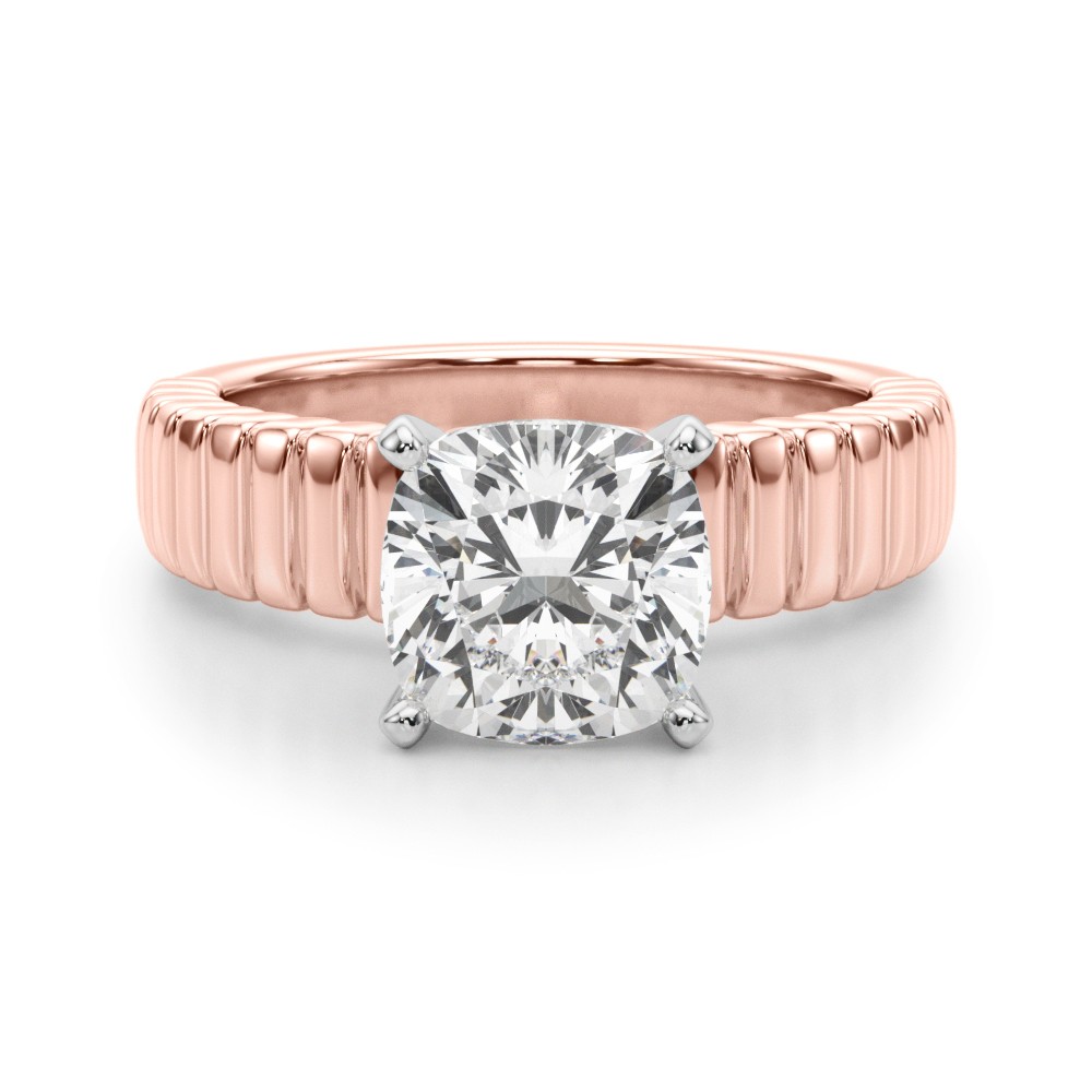 Eceslin Lab-Created 4 Prong  Diamond Ring