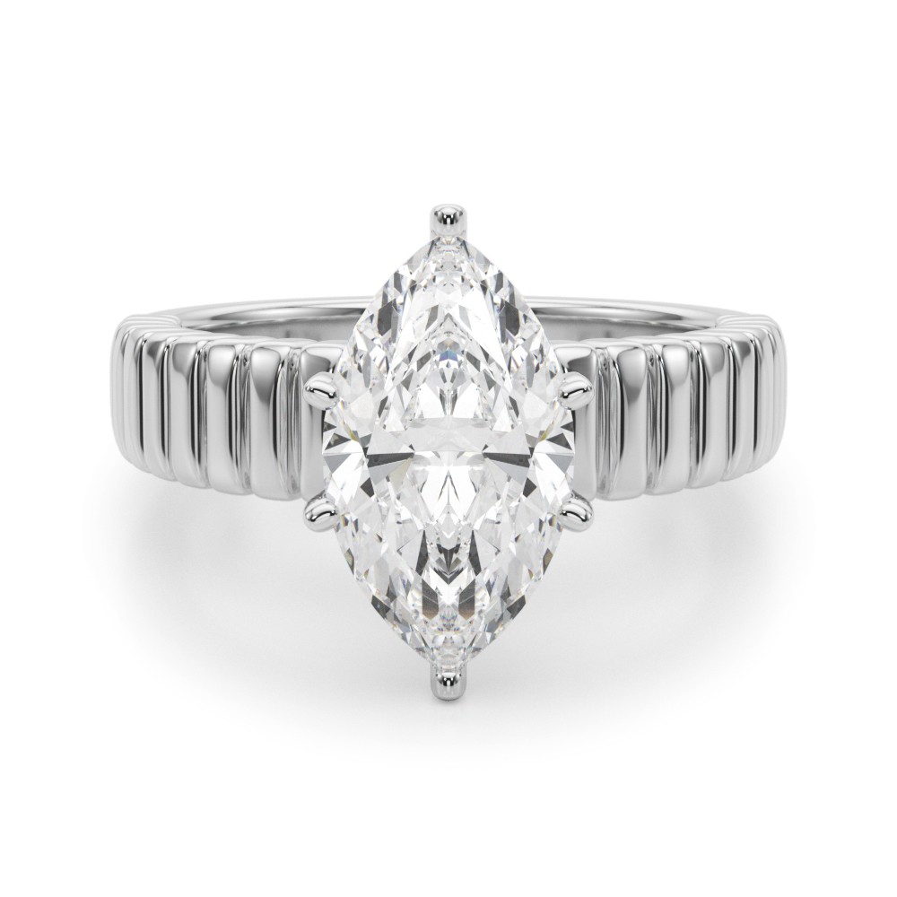 Evesta Lab-Created 6 Prong  Diamond Ring