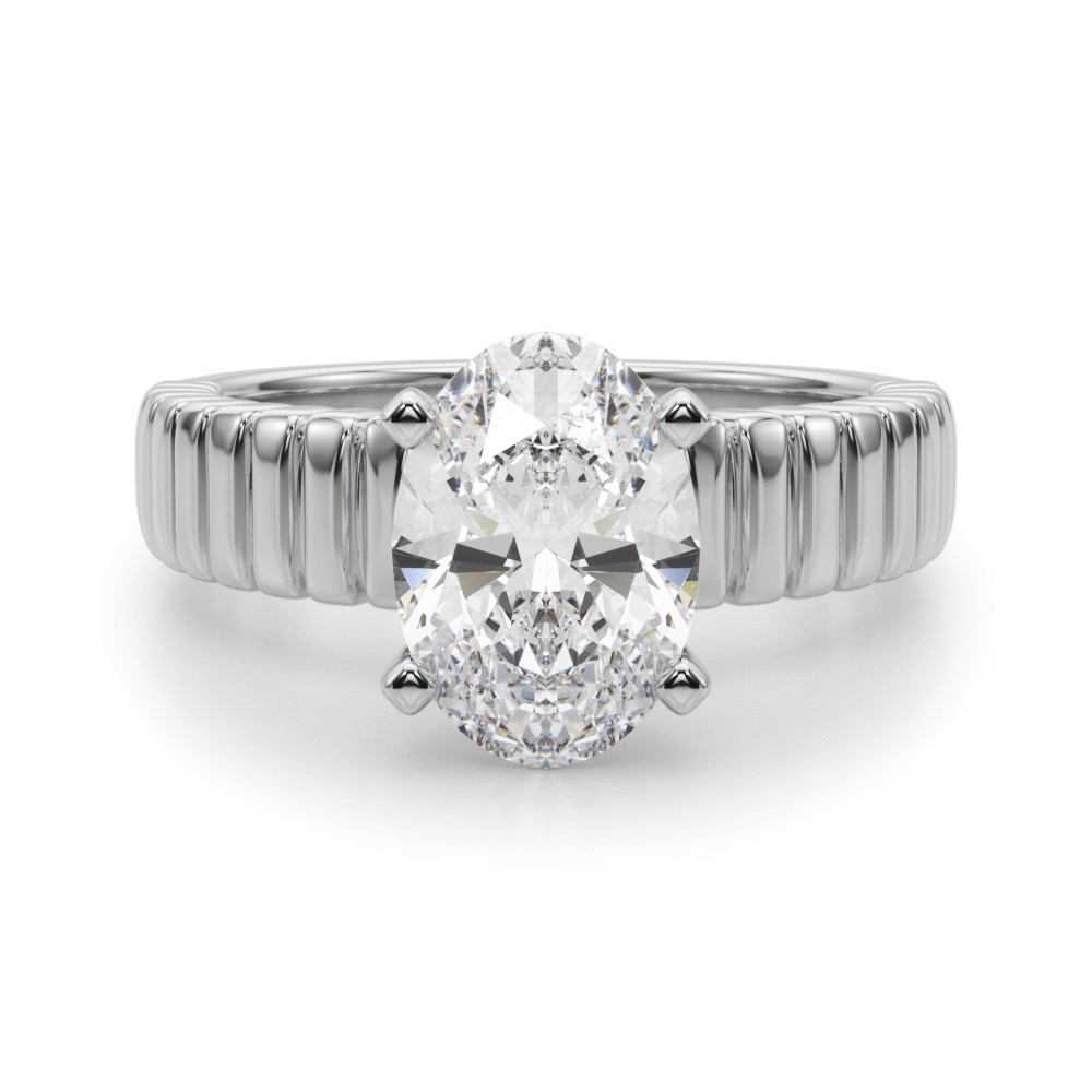 Everinna Lab-Created 4 Prong  Diamond Ring