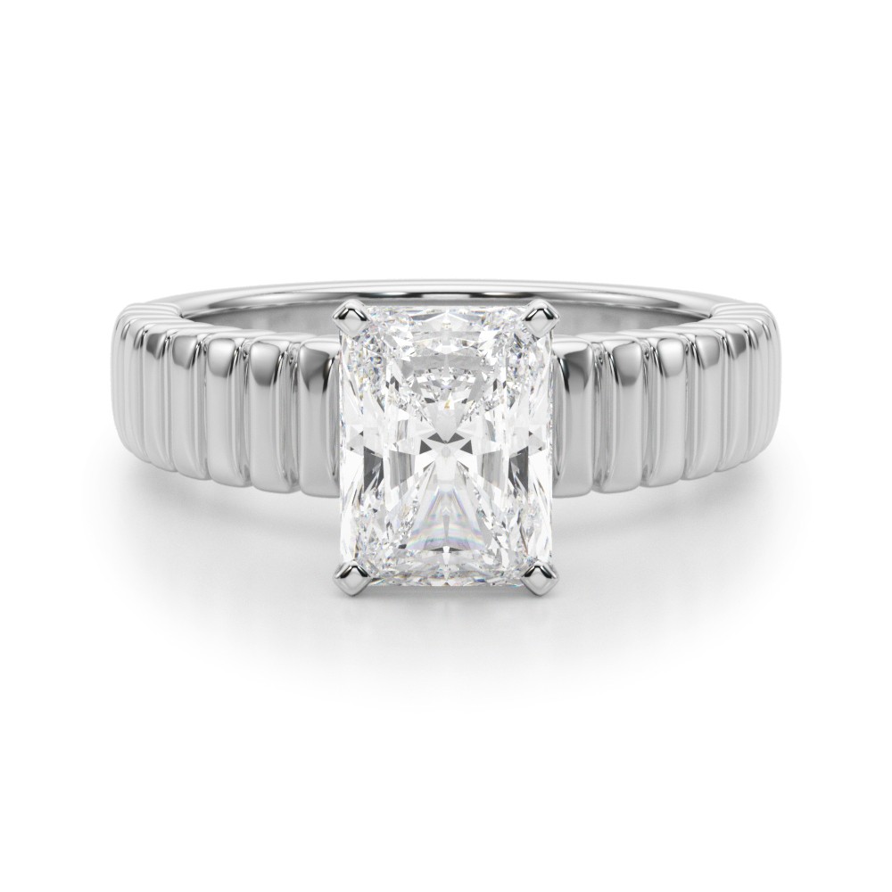 Ereslin Lab-Created 4 Prong  Diamond Ring