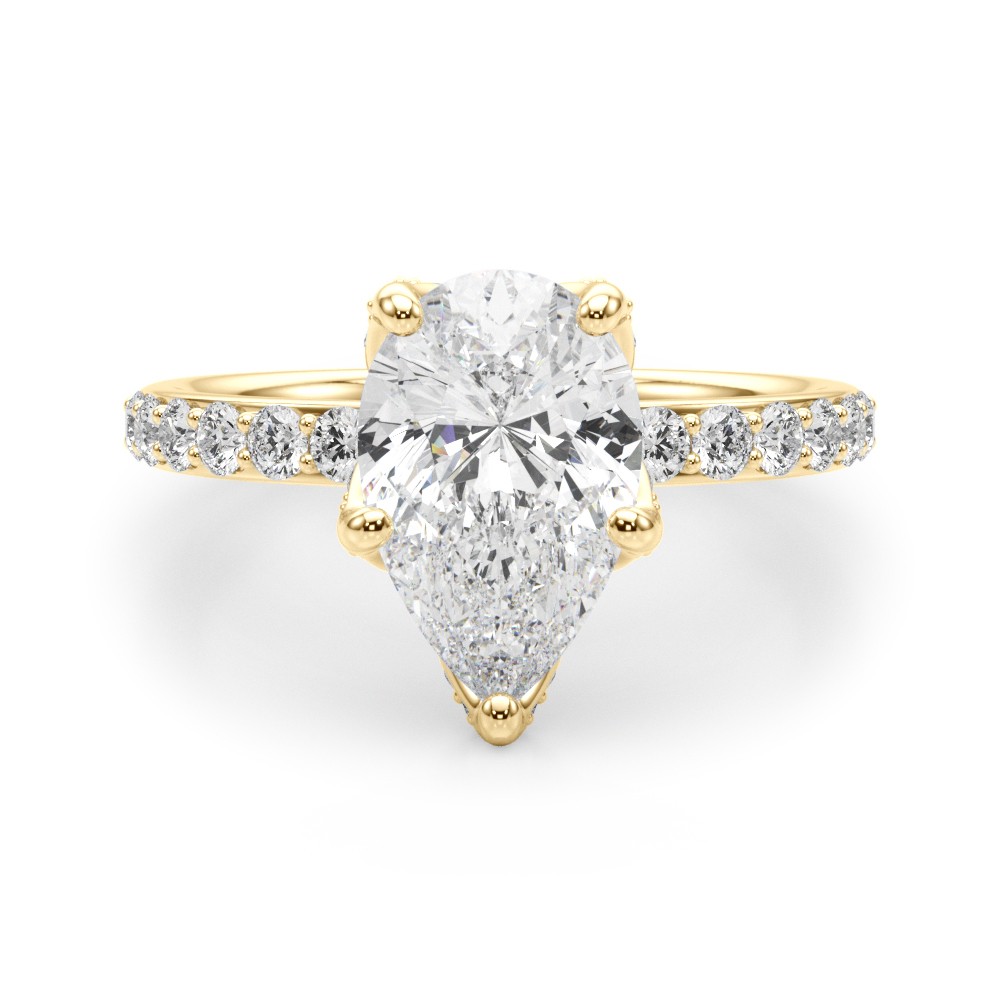 5 Prong Natural Diamond  Engagement Ring