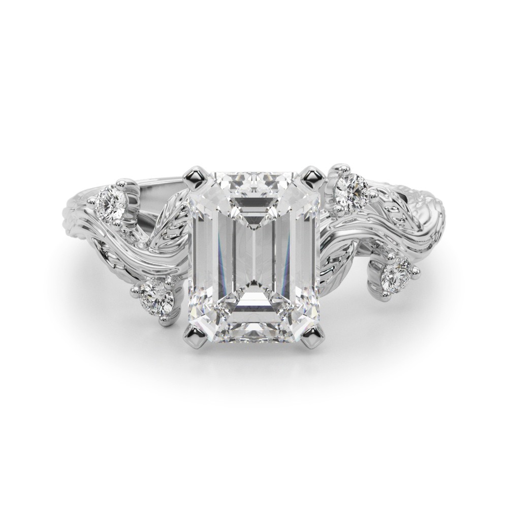 Lijitha Natural 4 Prong Set  Diamond Ring