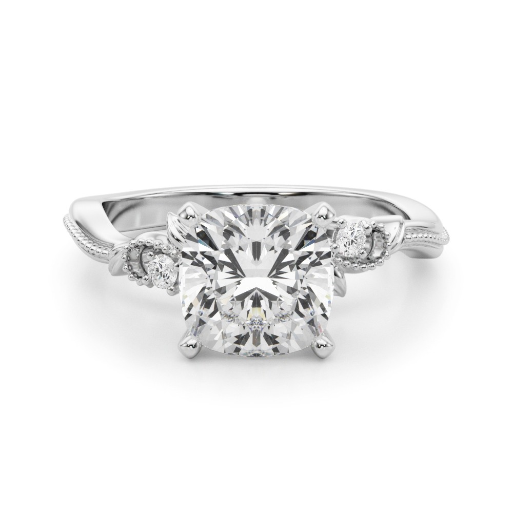 Lorettha Natural 4 Prong Set  Diamond Ring