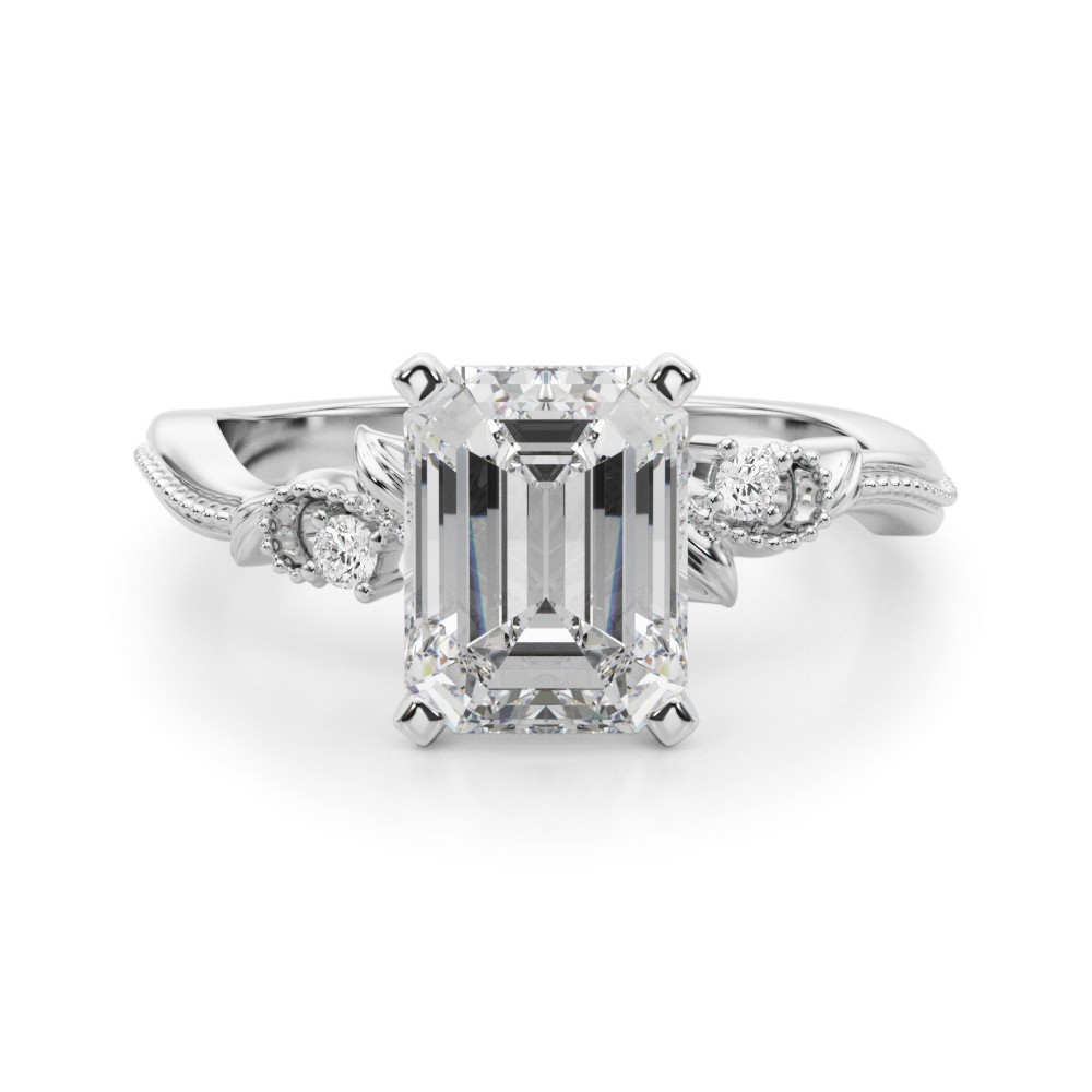 Lorettha Natural 4 Prong Set  Diamond Ring