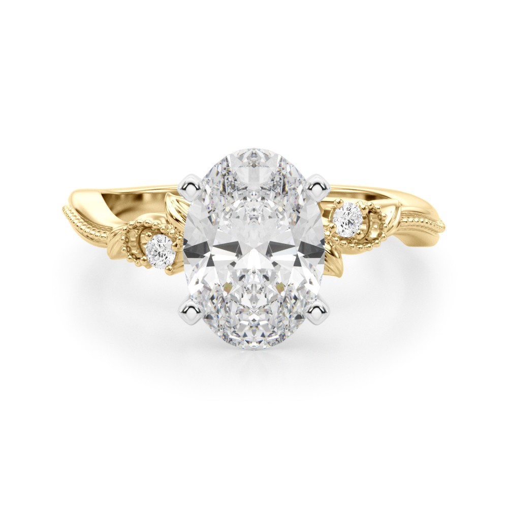 Lorettha Natural 4 Prong Set  Diamond Ring