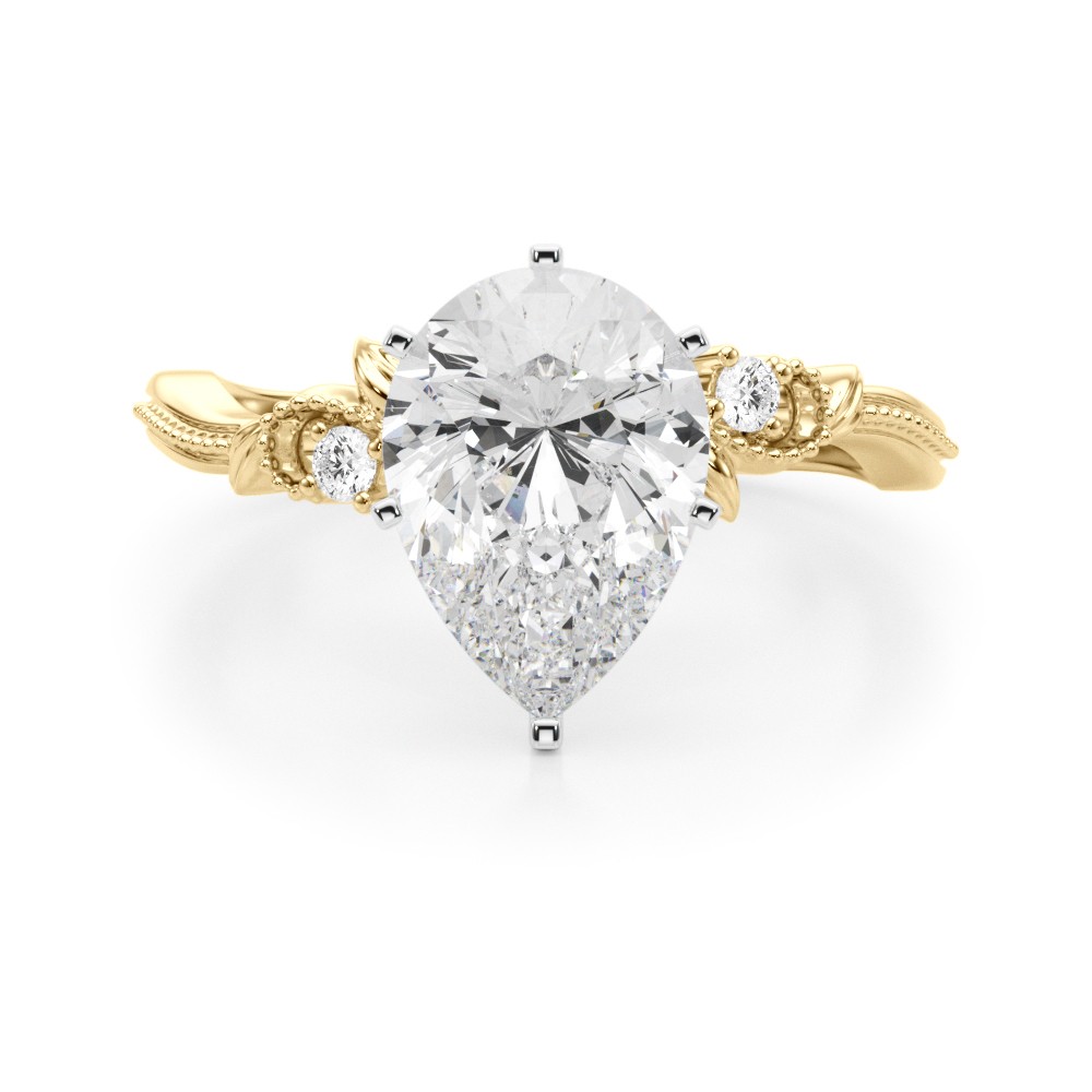 Lorettha Natural 6 Prong Set  Diamond Ring
