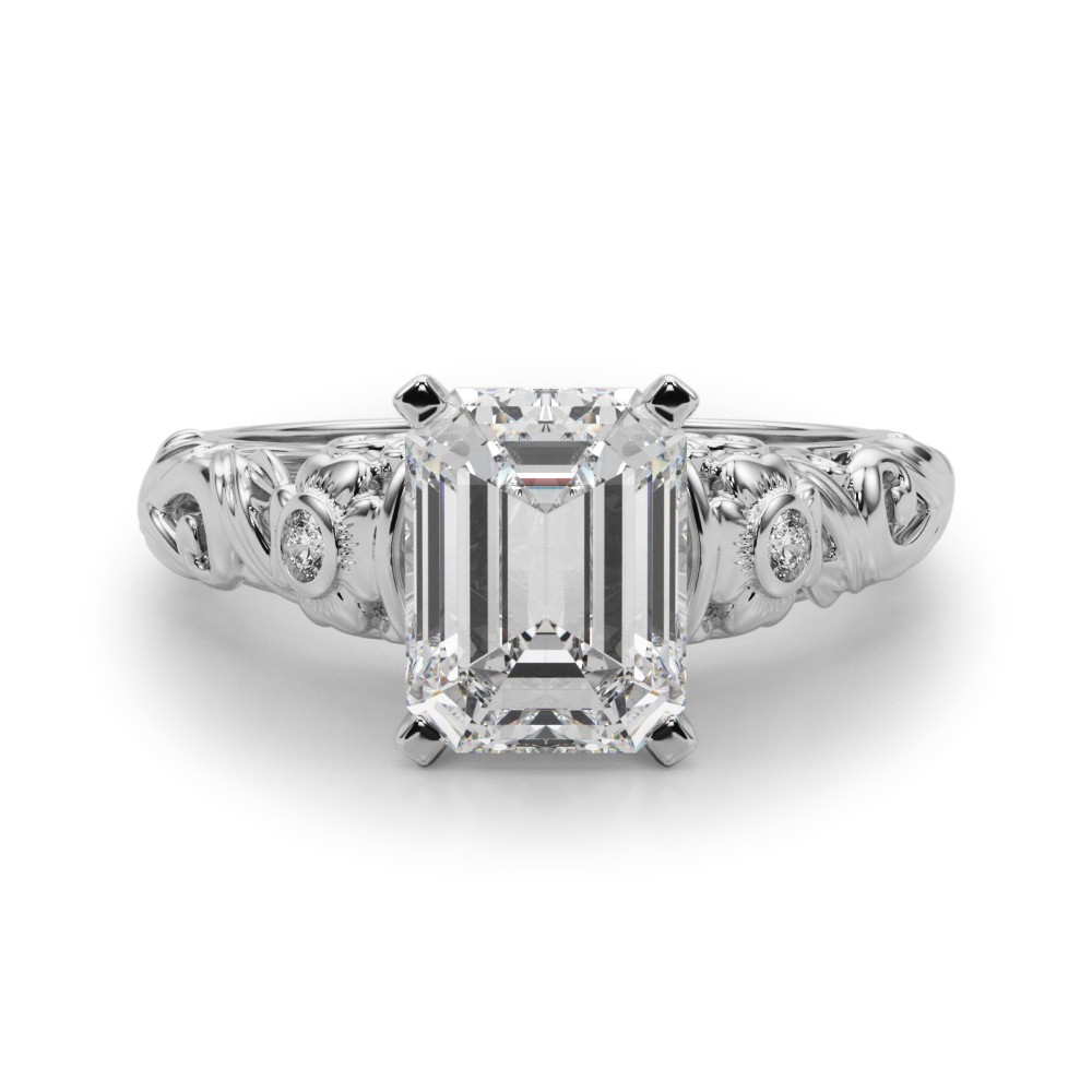 Dafna Natural 4 Prong Set  Diamond Ring