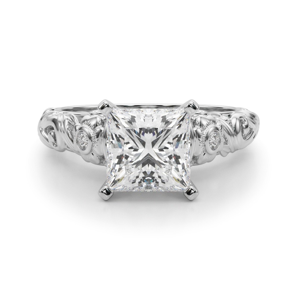 Dafna Natural 4 Prong Set  Diamond Ring