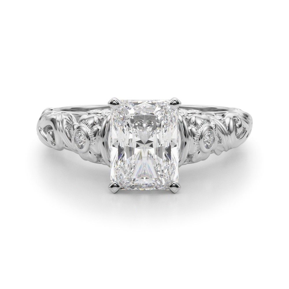 Dafna Natural 4 Prong Set  Diamond Ring